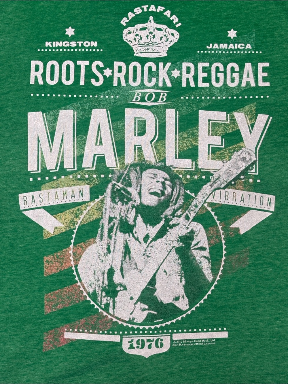 Catch A Fire Marley Roots Rock Reggae Graphic Cotton Blend T-shirt Medium 21”